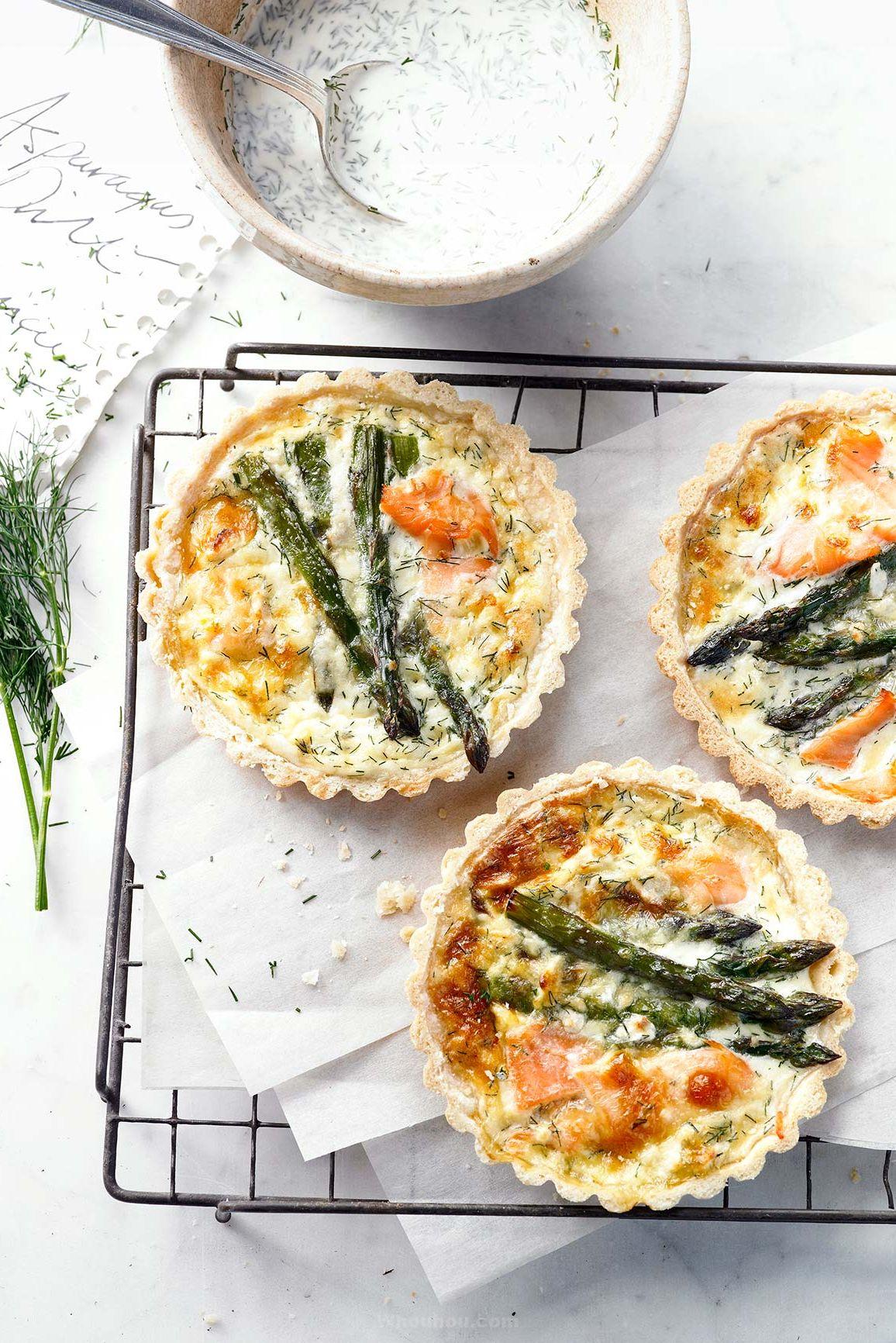 tartelettes aux asperges et au saumon