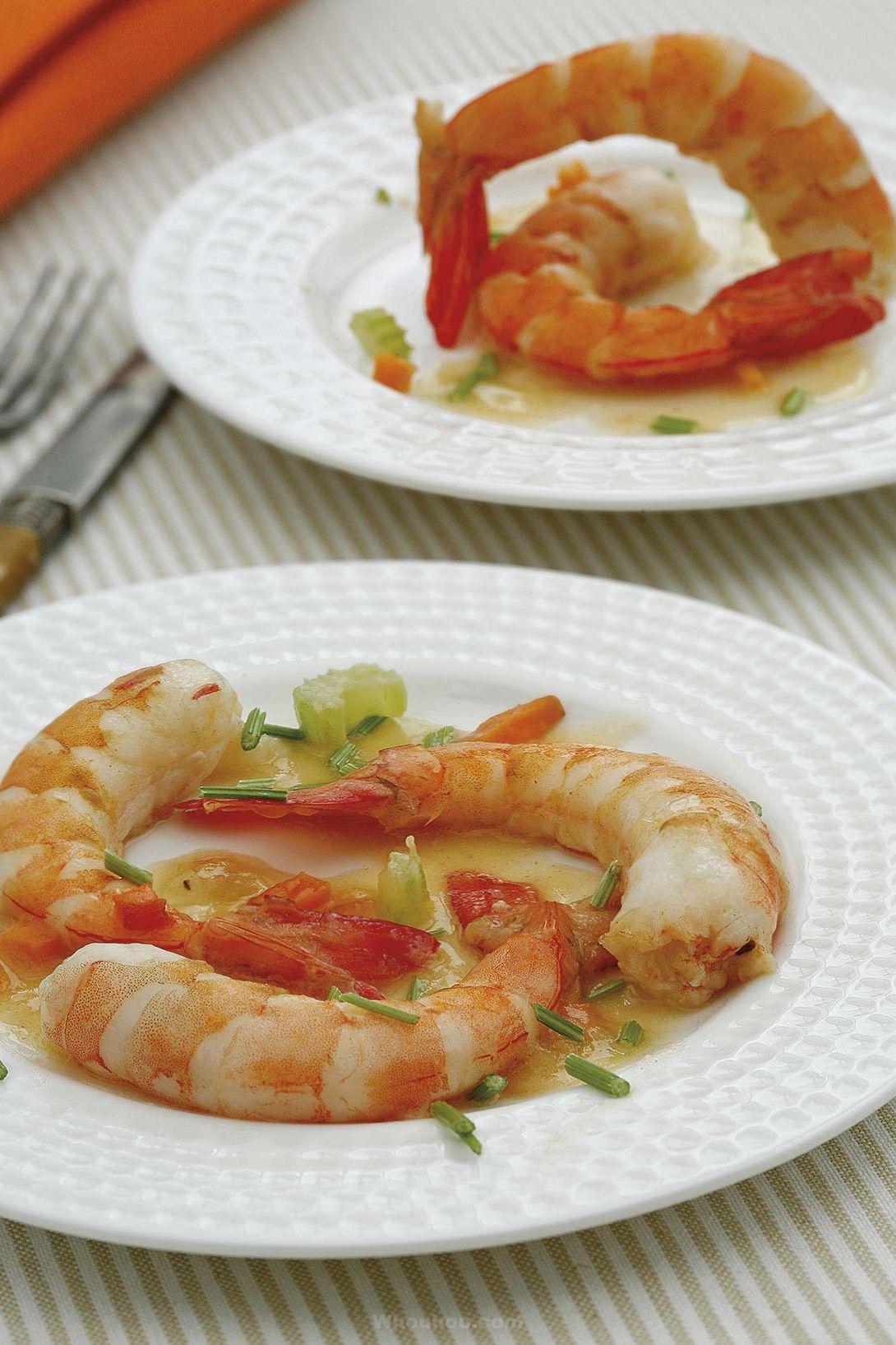 crevettes au cava