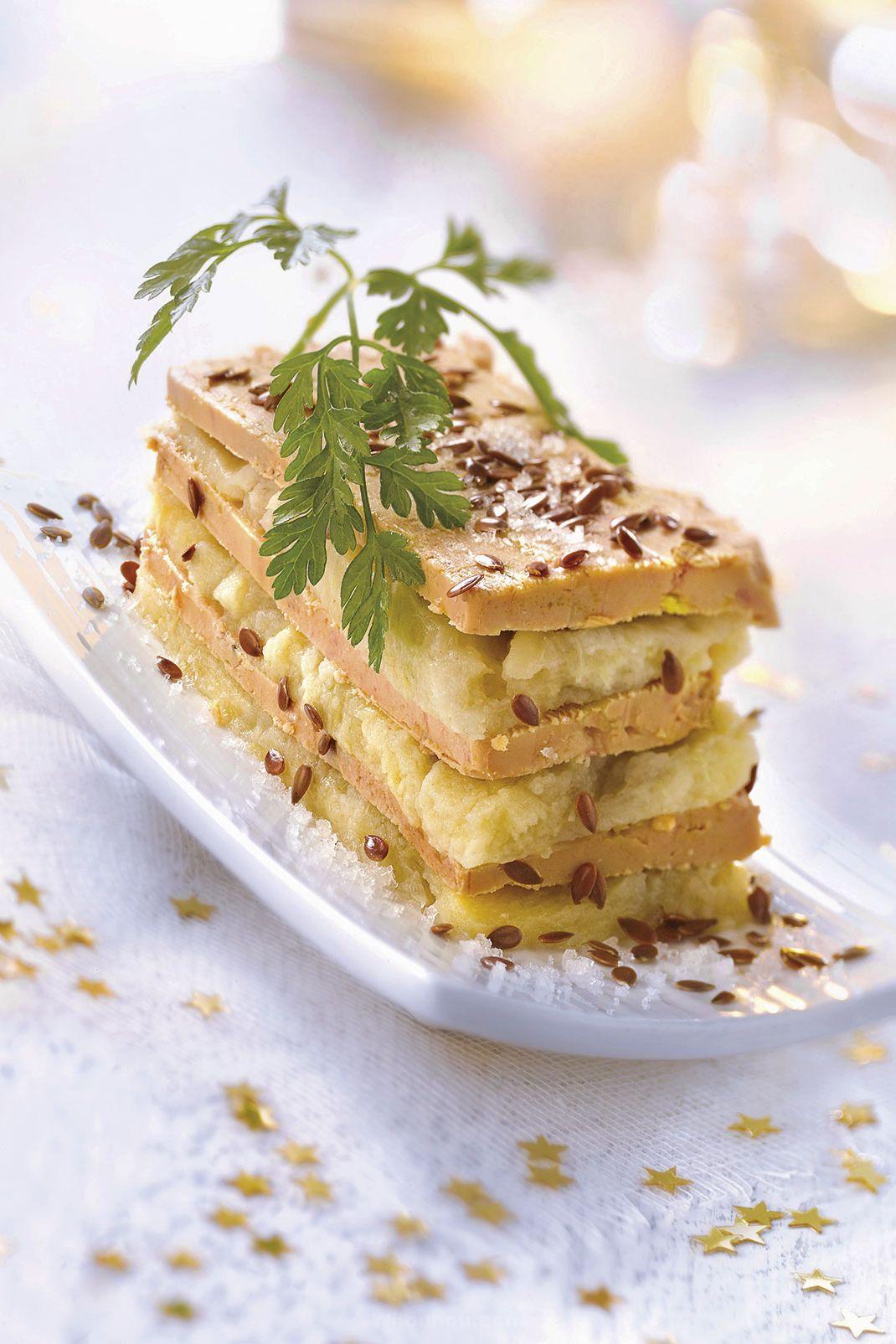 Millefeuille de foie à la mousse d'artichaut