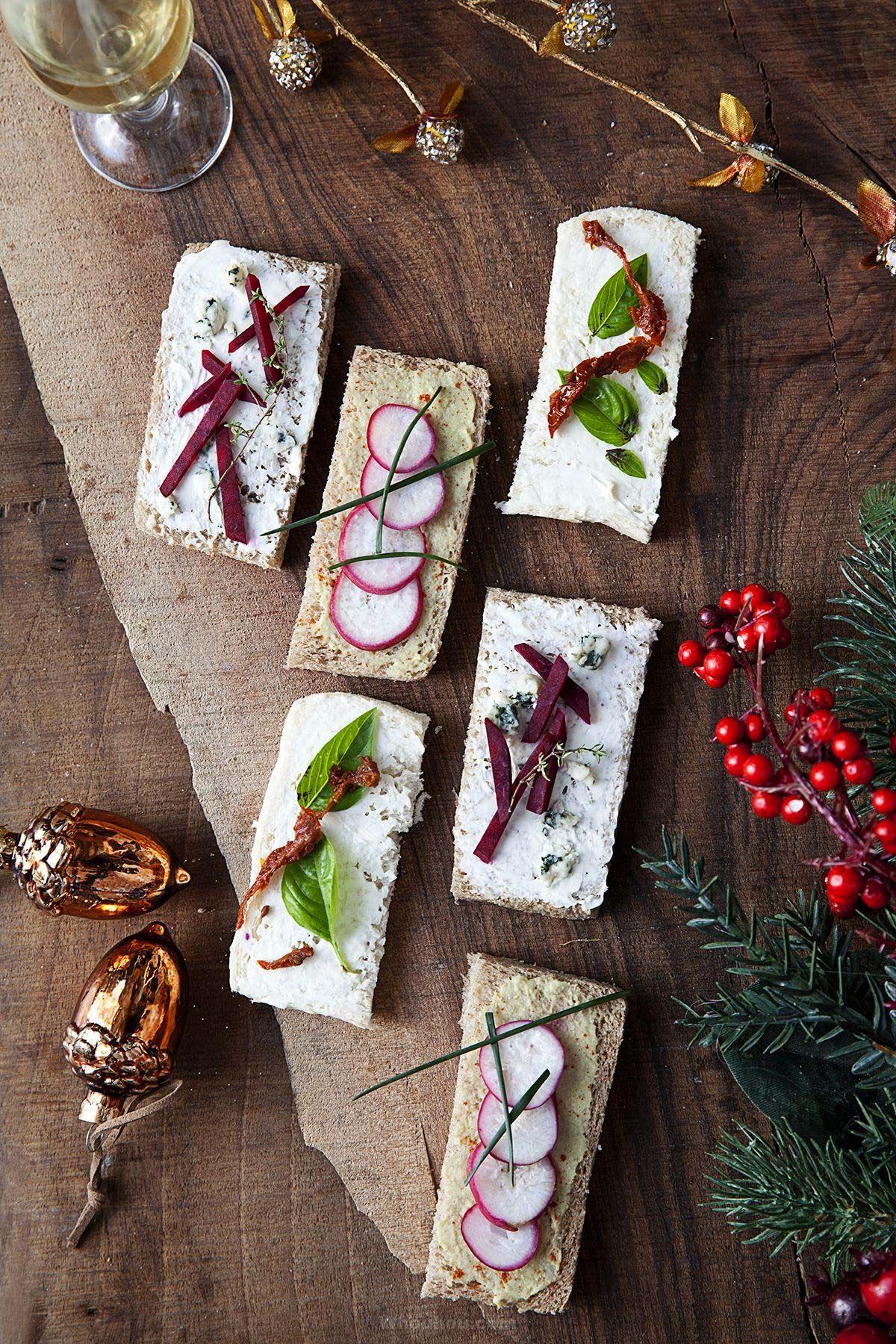 canapés de Noël