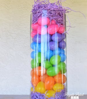 Décoration d'arbre à dollars en forme d'œuf de Pâques